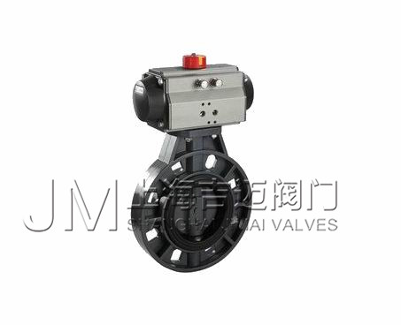 氣動(dòng)UPVC塑料蝶閥